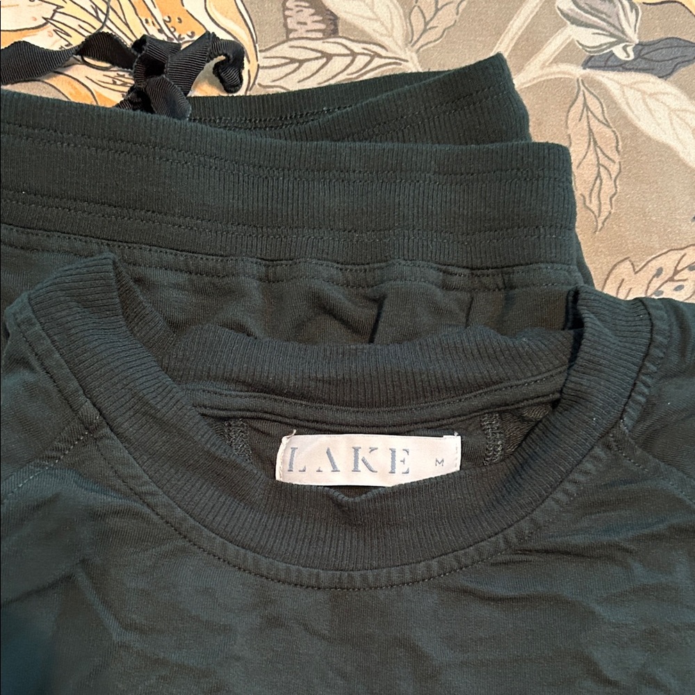 LAKE Women's Dark Green Sleepwear Set